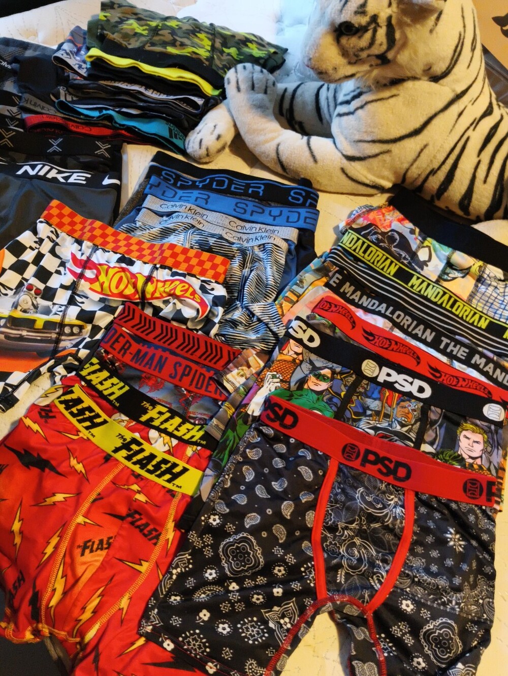 PSD Boys 34 Pairs  Graphic Boxer Briefs XS/S 8 10